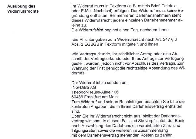 Widerrufsbelehrung 1 Bild Erklärung Ausübung des Widerrufsrechts