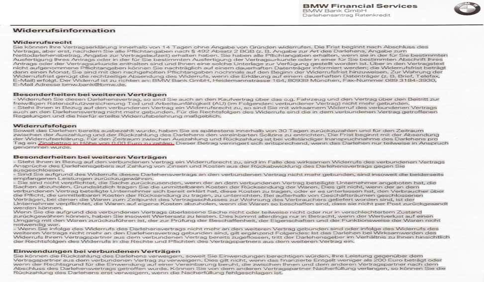 Zinsbetrag 2 Bild von fehlerhaftem Vertrag