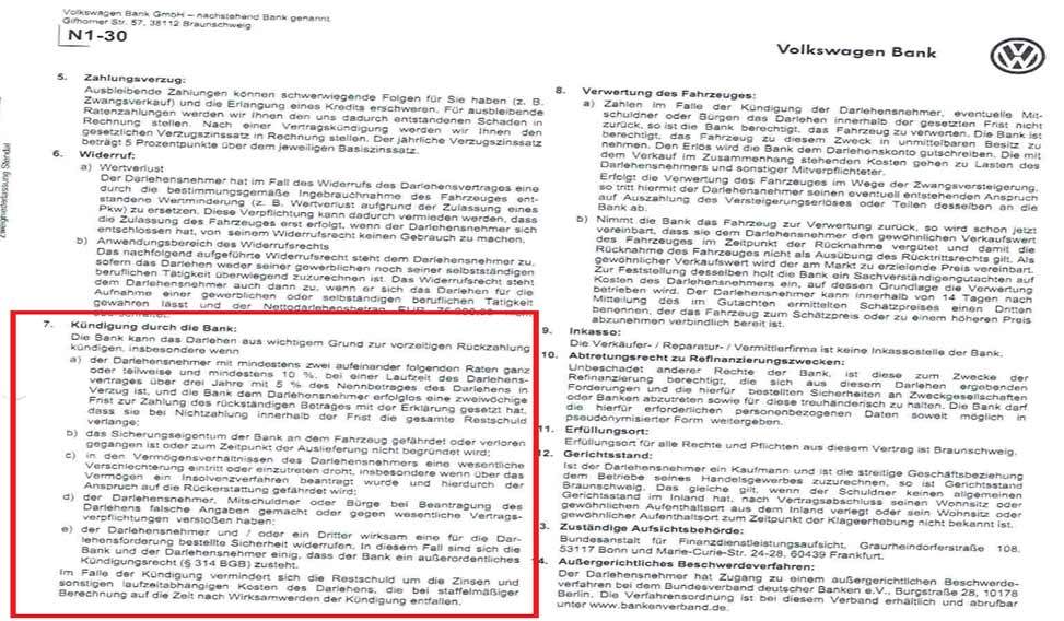 einzuhaltendes verfahren bei kündigung Einzuhaltendes Verfahren bei Kündigung durch die Bank