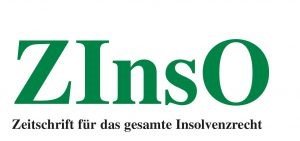 ZInsO Fachartikel Logo Zinso Zeitschrift für das gesamte Insolvenzrecht