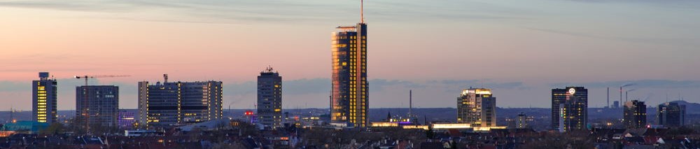 Skyline der Stadt Essen