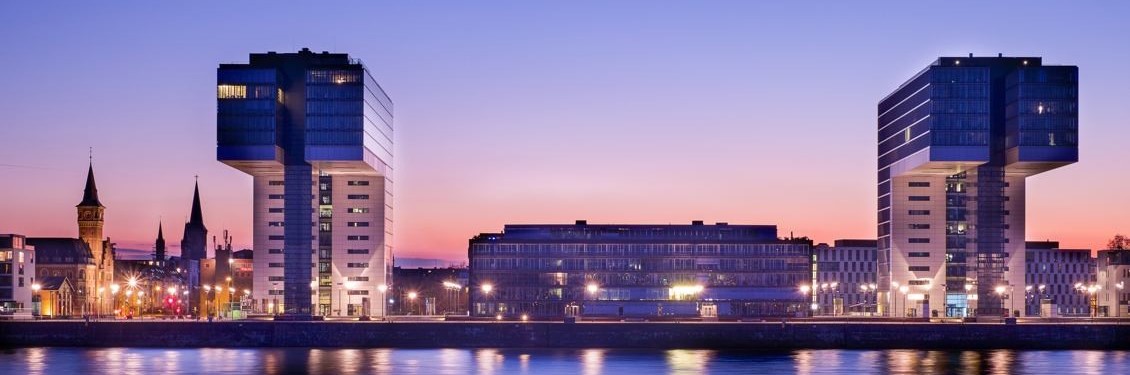 Köln-1 Bild von den Kranhäusern in Köln