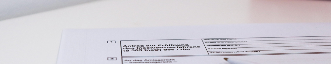 Antrag auf Eröffnung des Insolvenzverfahrens